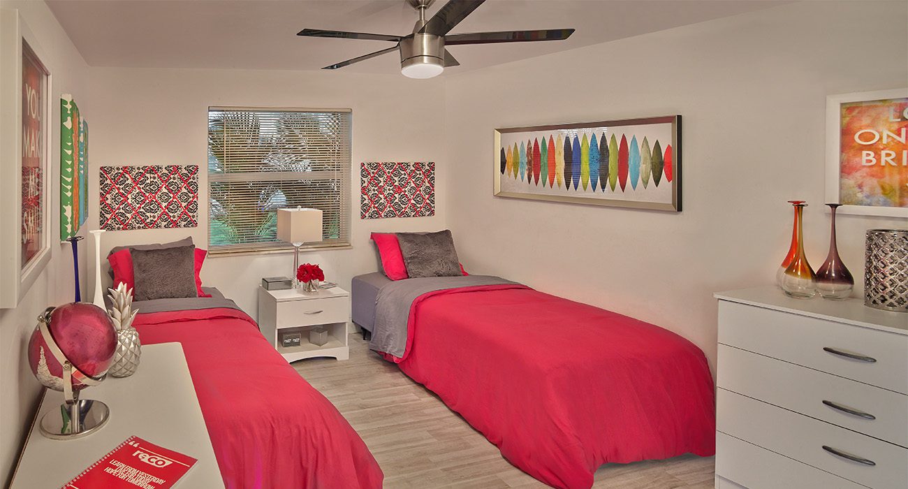 Bedroom at RECO Property The Parker Sober Living Home in Delray Beach