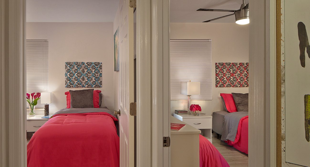 Bedroom at The Parker Sober Living Home for Addiction Recovery in Delray Beach